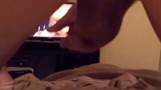 Jerking off to homemade cum on wife's panties, what a horny couple's fetish.