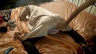 White Amateur in Thong and Corset Outfit