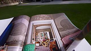 British stepsis teases naked sunbathing and cock sucking - Lily Phillips