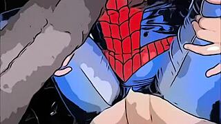 Spider woman pawg takes that bbc!