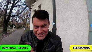 Winter Wonderland Foursome Felicia Vina Gets Railed In Budapest. Intense Action In The Snow.