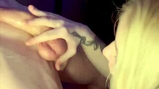 Every time I sit, my desk pet sucks cock eagerly