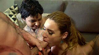 foursome orgy with hot alt teen and guys