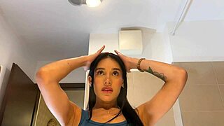 Can She Be Most Beautiful Girl Ever Look at Her Sexy Blue Mini Skirt and Panties