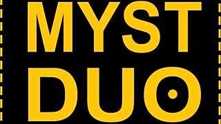 Beautiful girl shows perfect chest to him - myst duo