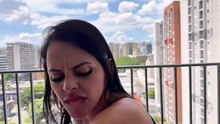 my cousin's husband can't handle her, but i sure can with this hot babe