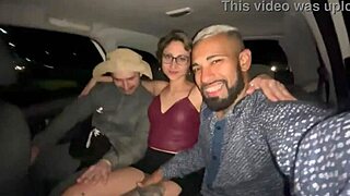 The Little Blonde Felt Naughty With Two In The Car