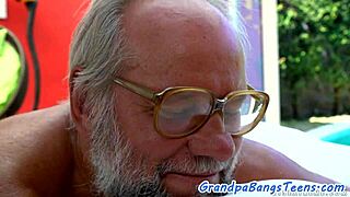 Amateur teen 18+ fucked and licked by grandpa.