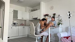 Behind scenes hardcore fuck with straight addict!