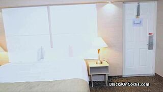 Oiled black teen 18+ in pov casting interview