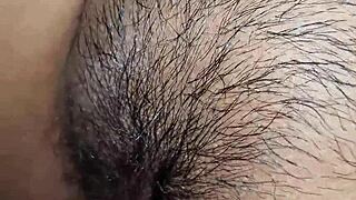 Masturbation led to wet pussy intercourse and creampie.