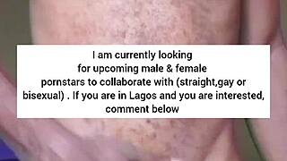 Lonely African Man Touches Cock And Ass After Dancing Naked