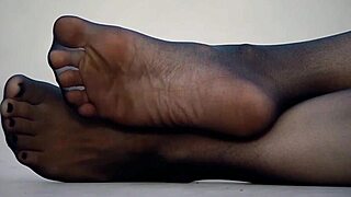 Feet In Nylon Pantyhose