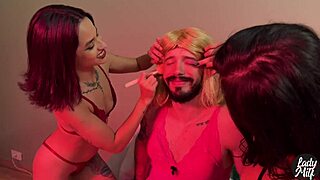 My college professor becomes my sissy with my friend