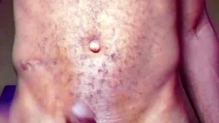 Lonely African Man Touches Cock And Ass After Dancing Naked