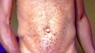 Lonely African Man Touches Cock And Ass After Dancing Naked