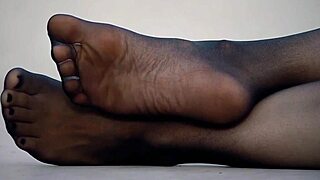 Feet In Nylon Pantyhose
