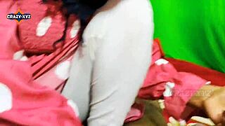 desi girlfriend's tight pussy gets hard fucked outdoors by her boyfriend