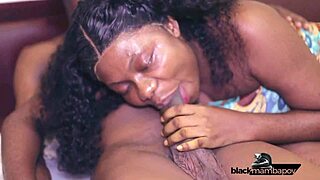 I Cum In My Boss's Wife's Mouth After She Caught Me Sneaking!