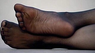 Feet In Nylon Pantyhose