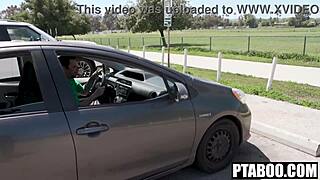 No panties Madison Morgan insists on creampie during shocked lunch break meeting