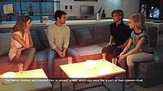 Beautiful Wife And Stepmother Sharing Big Tits In Scene