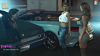 Beautiful Wife And Stepmother Sharing Big Tits In Scene