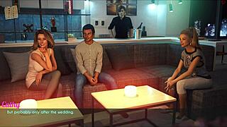 Beautiful Wife And Stepmother Sharing Big Tits In Scene