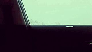 Dick dance outside in vehicle with big black cock