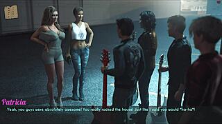 Beautiful Wife And Stepmother Sharing Big Tits In Scene