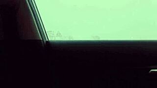 Dick dance outside in vehicle with big black cock