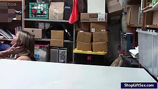 Sexy blonde thief blair williams gets fucked by nasty lp officer at work