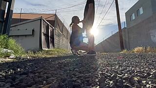 Hey, watch this public pussy eating and car sex 😏