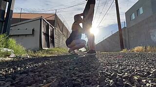 Hey, watch this public pussy eating and car sex 😏