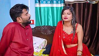 desi bhabhi enjoys hardcore anal threesome alone at home