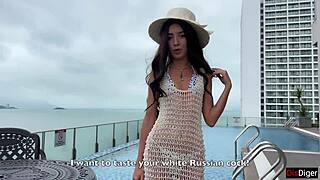 Gorgeous Spanish Blanca Wants to Try Russian Culture on Vacation