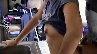 Hot Mexican Amateur Fucked While Washing Dishes!