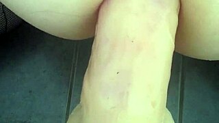 Dildo Stretches Tight Ass Wide