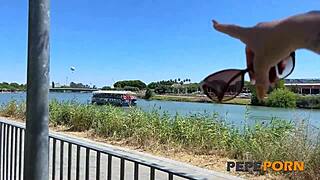 visit seville fuck in seville spanish milf meets young man by river fucks him at home