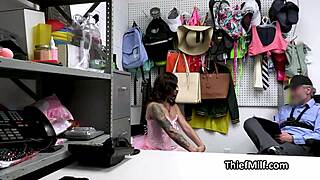 Milf demands more after intense cavity search at office