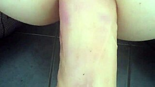 Dildo Stretches Tight Ass Wide