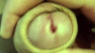 close-up solo handjob in public parking car