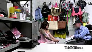 Milf demands more after intense cavity search at office