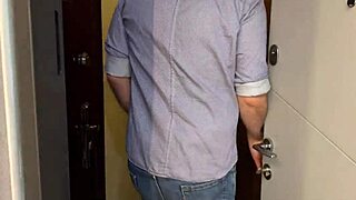 driver fucked my wife stuck in the sofa - russian amateur with talk and english subtitles