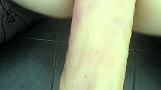 Dildo Stretches Tight Ass Wide