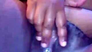 Pawg solo female relaxes on bed after church