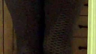 Wife's ass in tight leggings on display