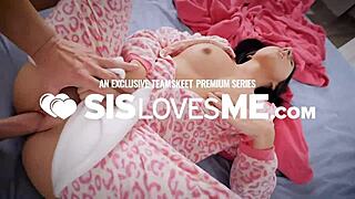 Lusty Stepbro Fucks Two Pretty Stepsis