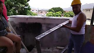 Seductive Rooftop Engineer Encounter Part 1