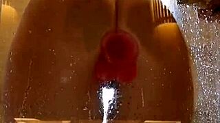 appetizing ass girl fun in shower